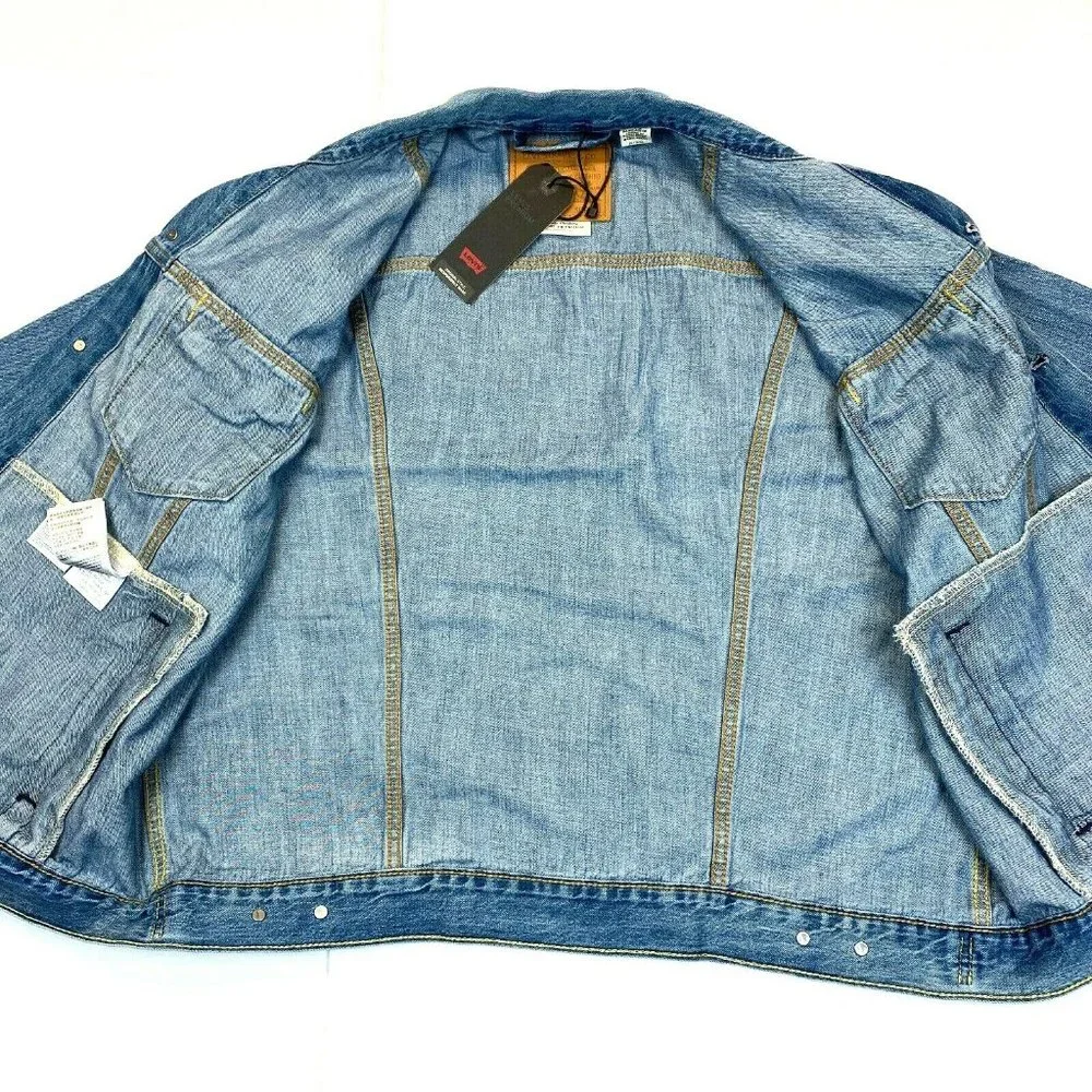 Men's Levi's Trucker Blue Jean Jacket (723340351) Killebrew Light Wash - XXL - Picture 4 of 5